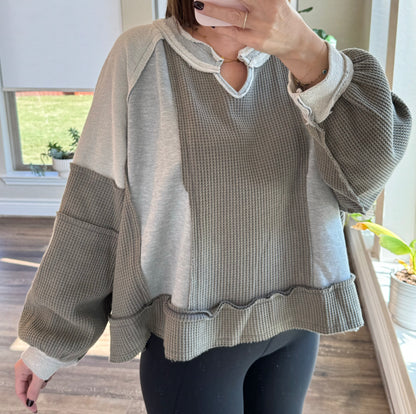 Mellow Oversized Knit Top/FINAL SALE