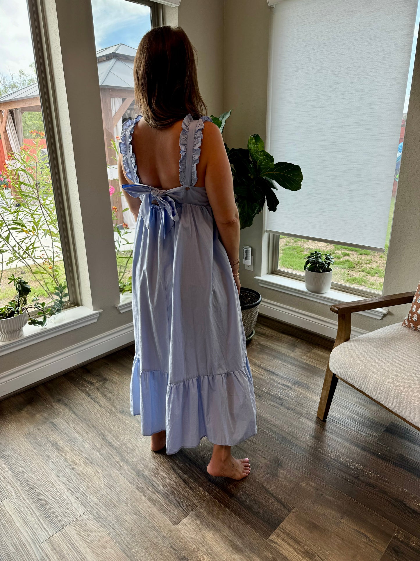 Sophie Flare Midi Dress/Periwinkle/FINAL SALE