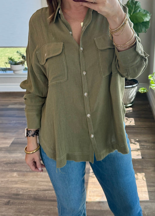 Josie Oversized Button Down