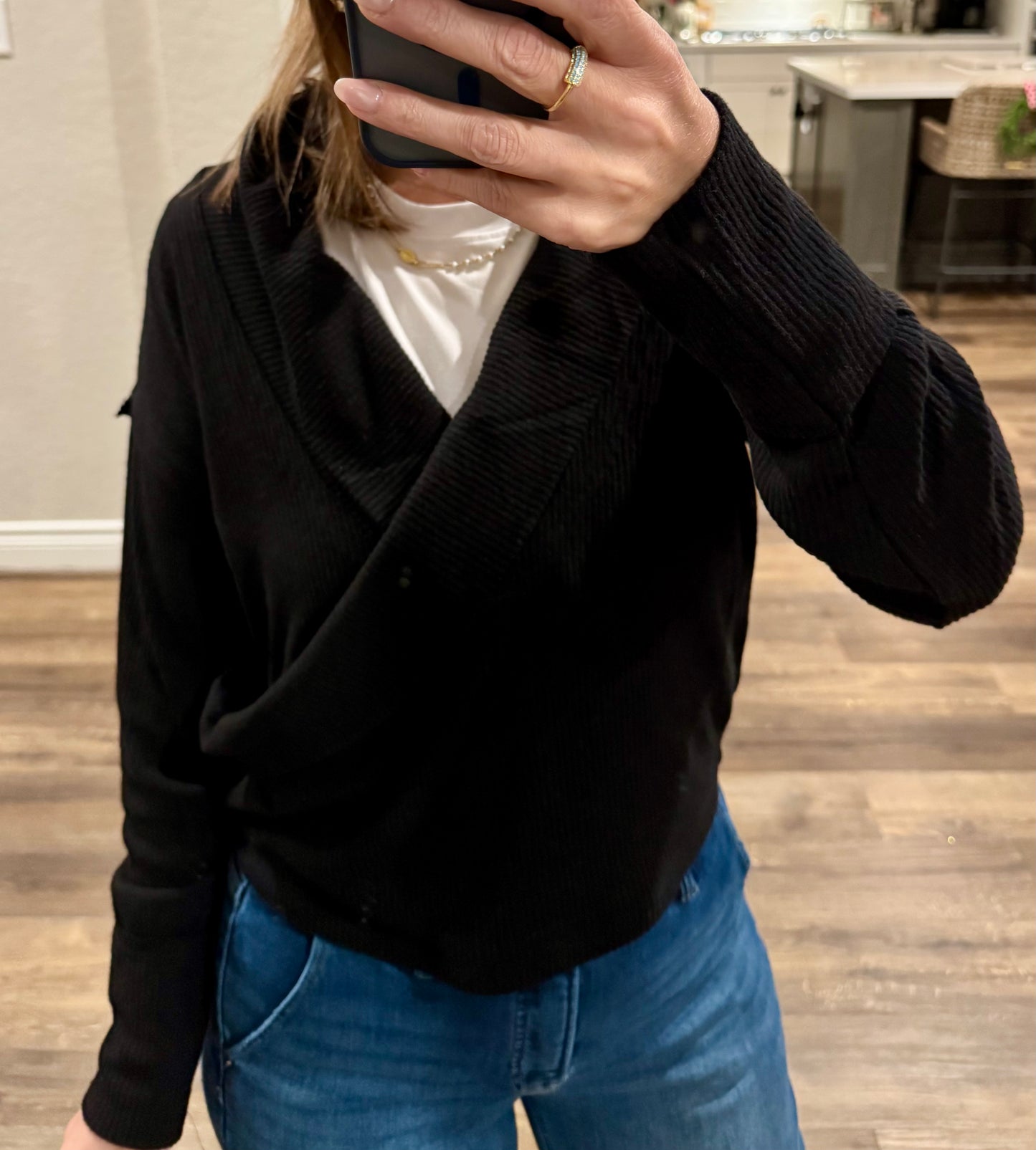 Juliette Ballet Ribbed Wrap Top