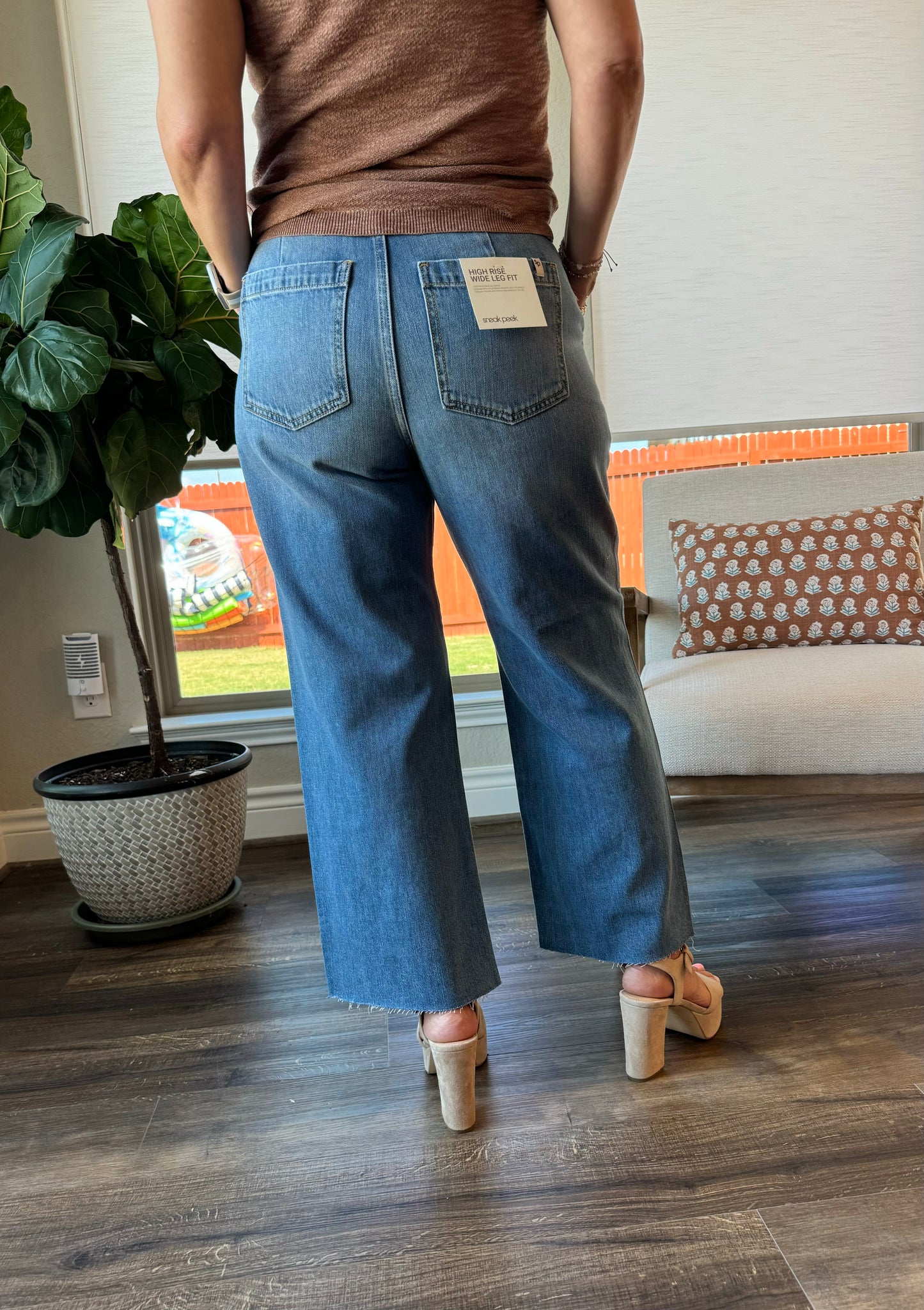 Trendsetter High Rise Wide Leg Jean