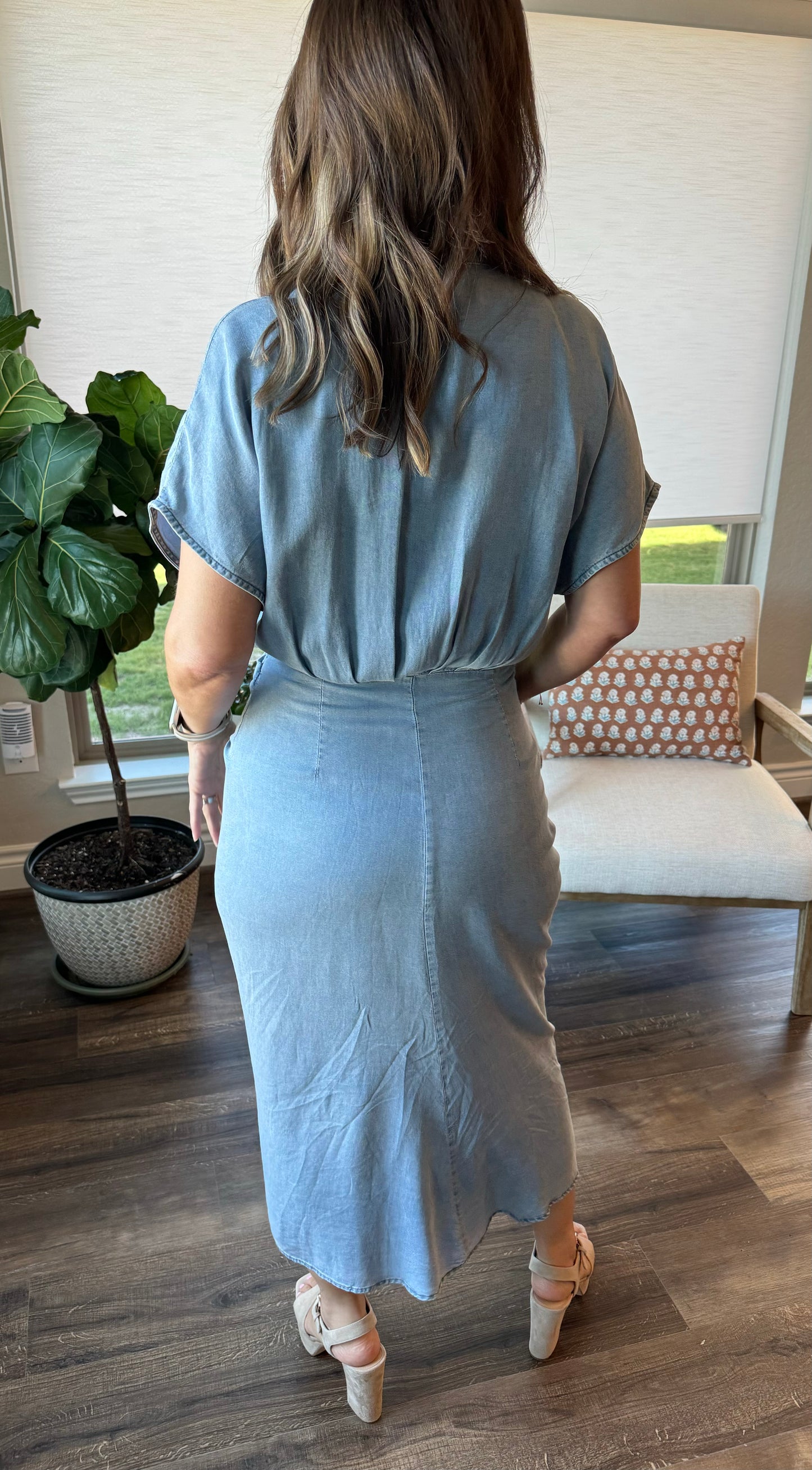 Roma Tie Waist Dress/FINAL SALE