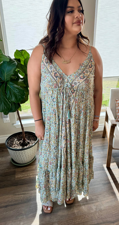 Aqua Dream Maxi Dress/FINAL SALE