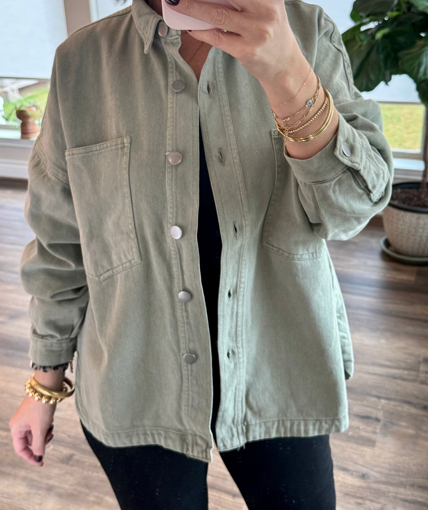 Marisa Button Down Shacket