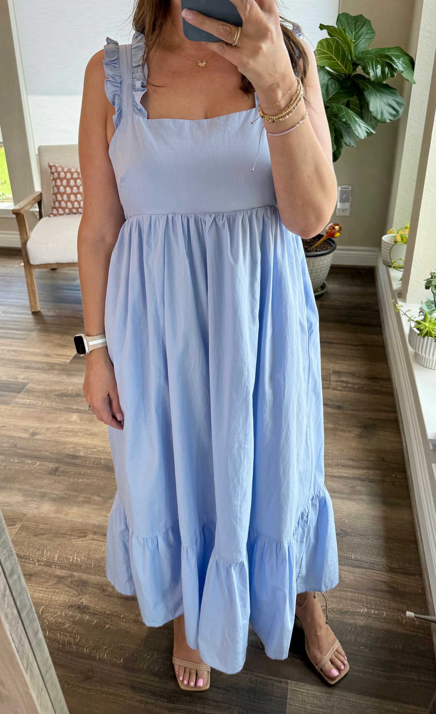 Sophie Flare Midi Dress/Periwinkle/FINAL SALE