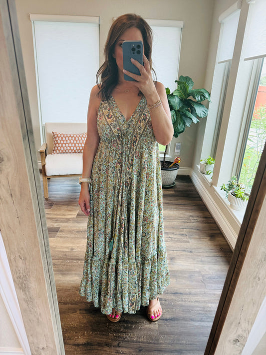 Aqua Dream Maxi Dress/FINAL SALE