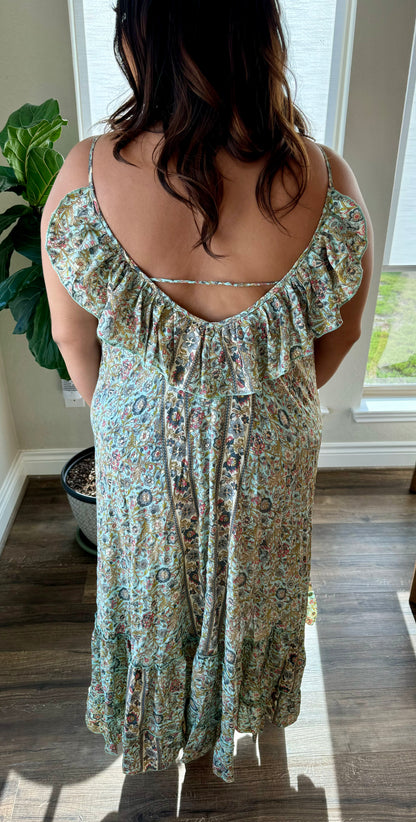 Aqua Dream Maxi Dress/FINAL SALE