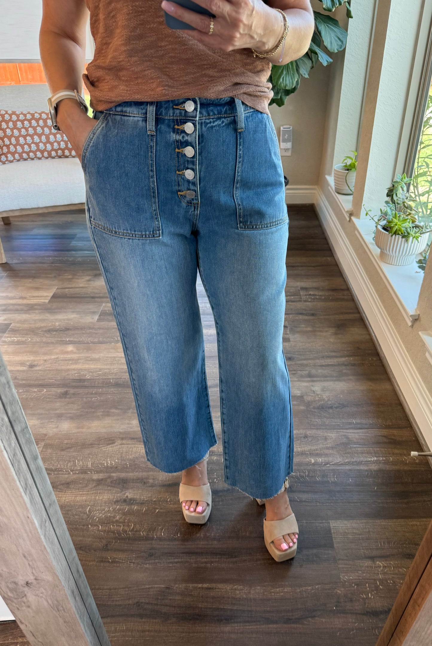 Trendsetter High Rise Wide Leg Jean