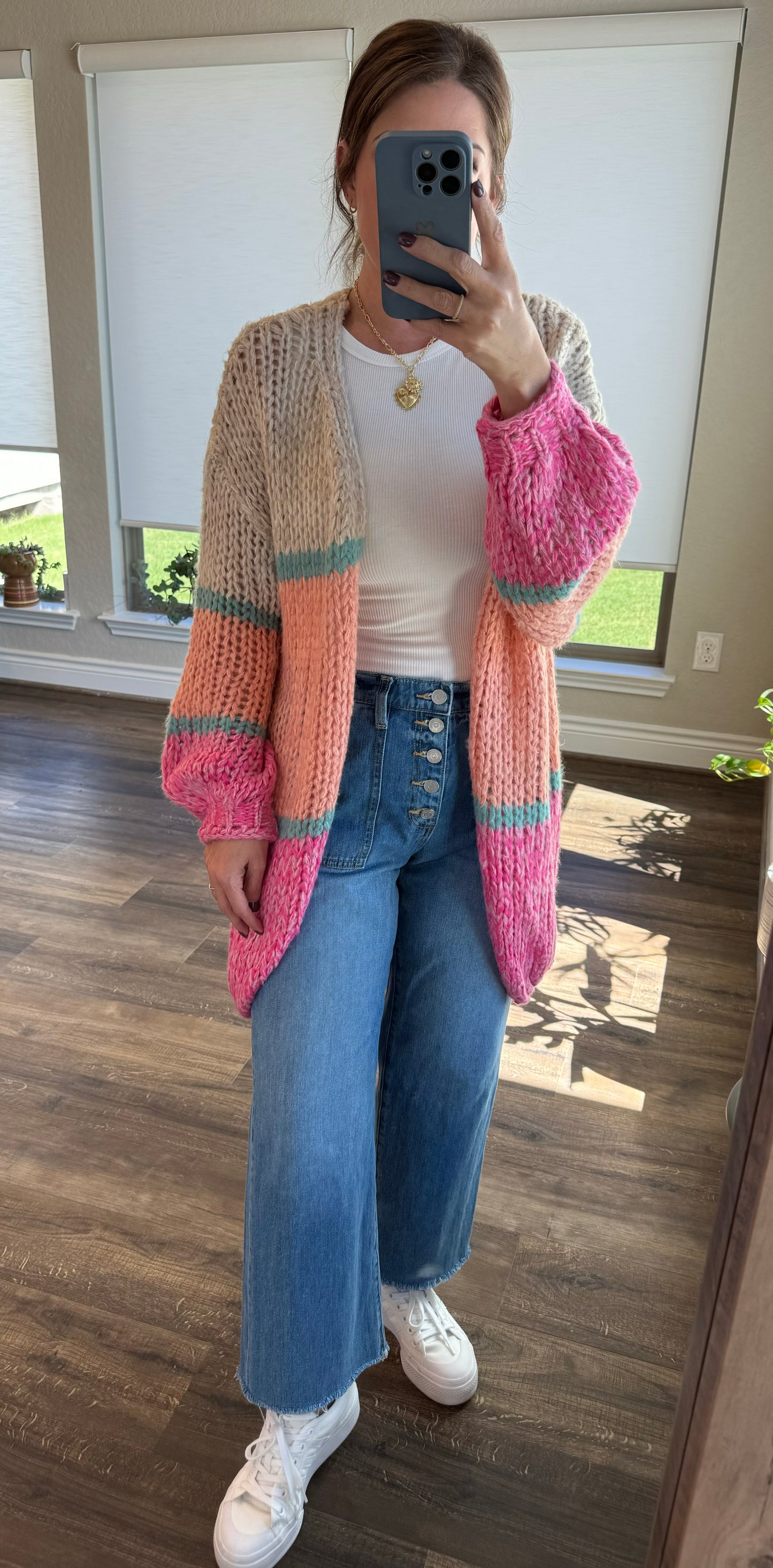 Citrus Striped Cardigan/FINAL SALE