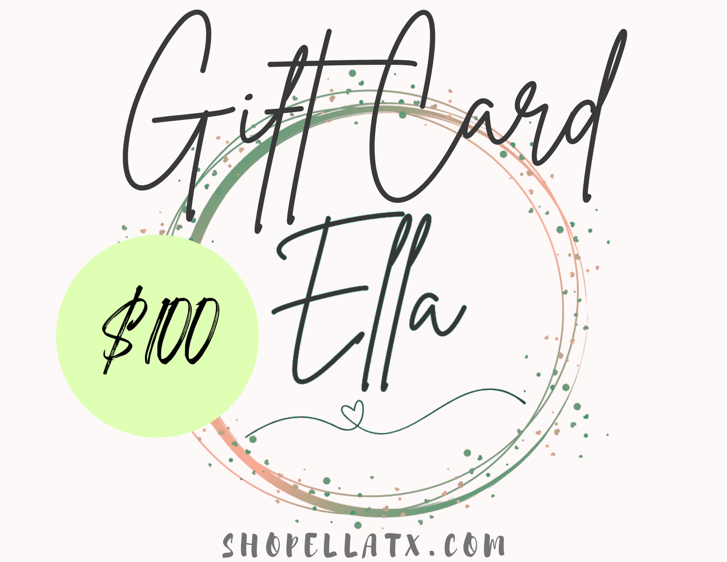 Shop Ella Gift Card