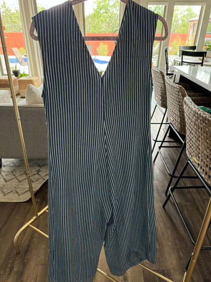 Harper Striped Maxi Jumpsuit/ Washed Denim/FINAL SALE