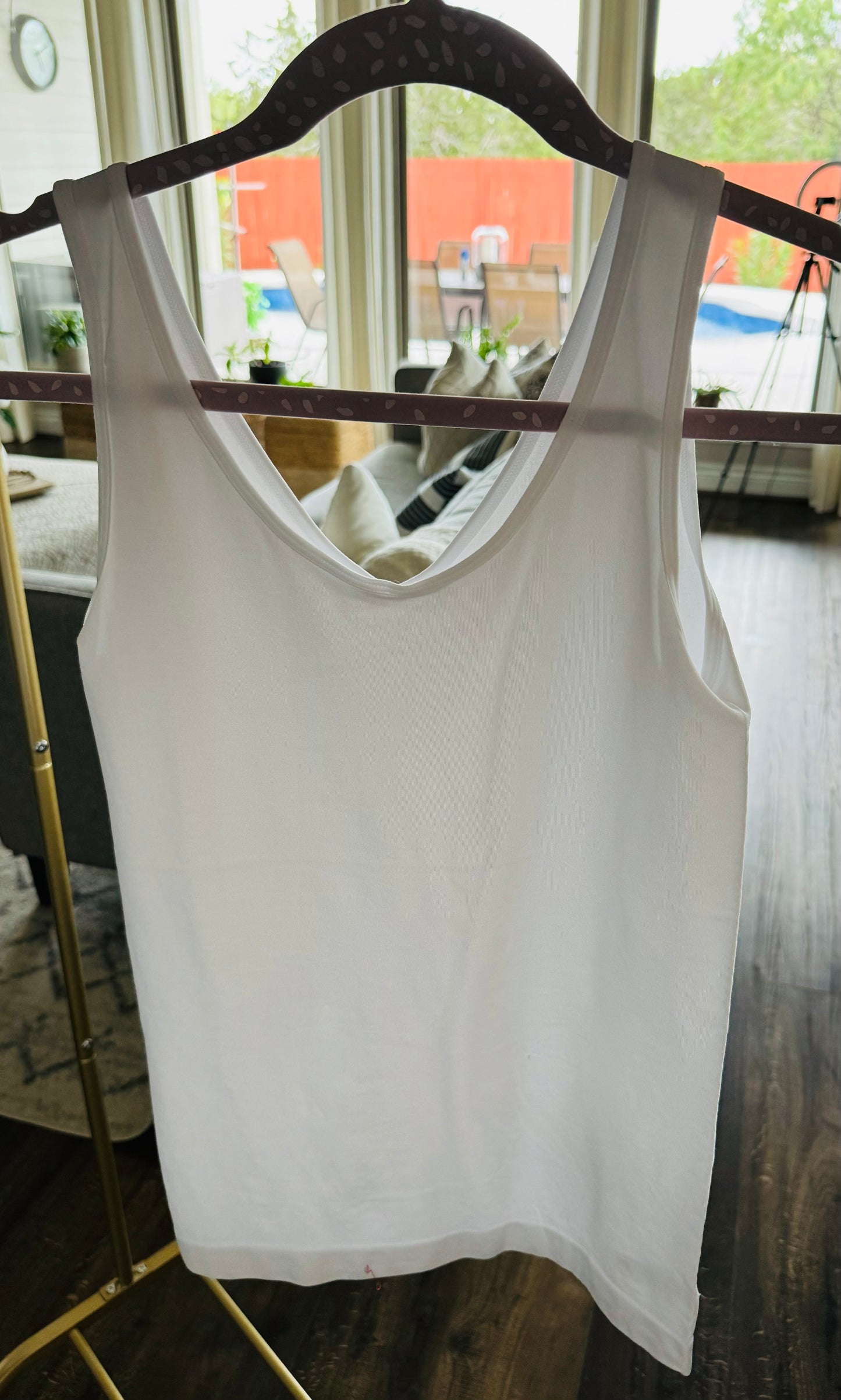 Glide Reversible Tank Top/ White