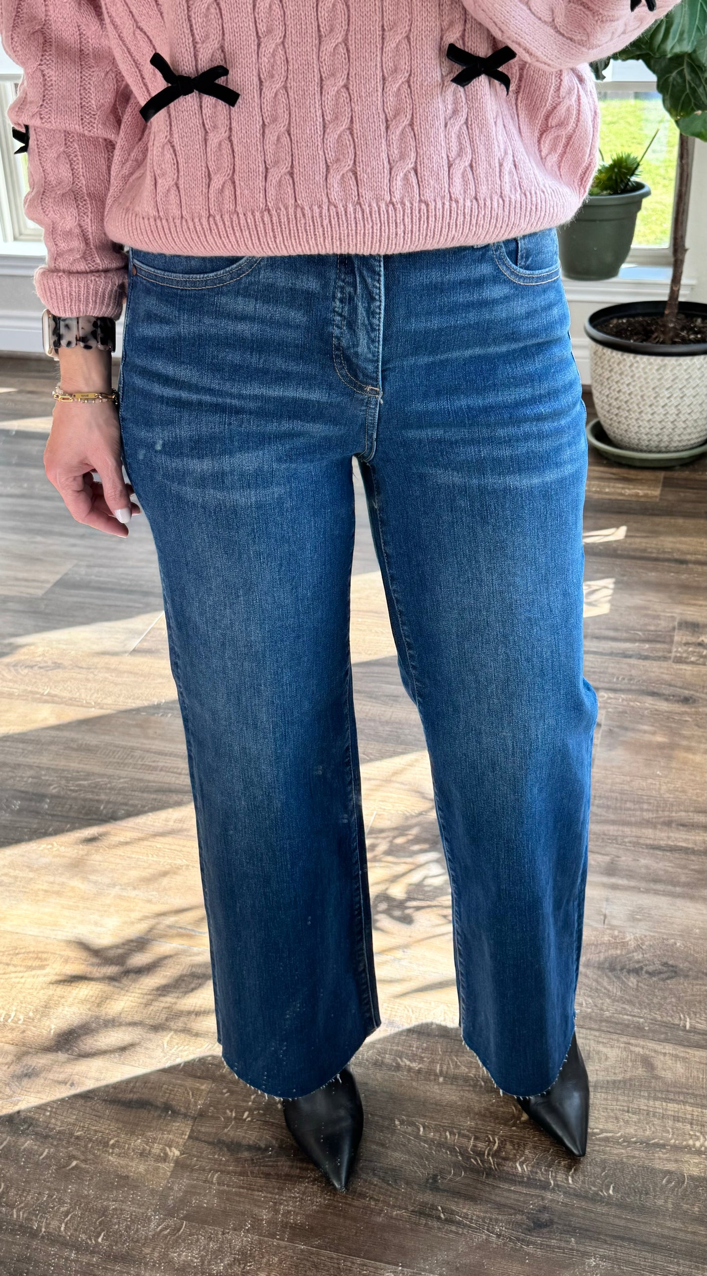 Lexy High Rise Wide Leg Crop Jeans