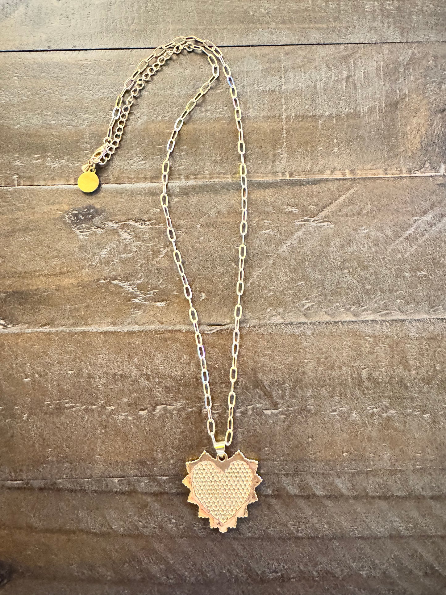 Bold Heart Charm Necklace