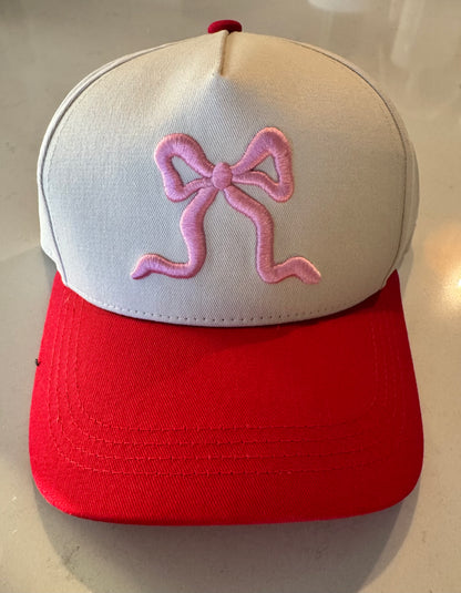 Pink Bow Cap