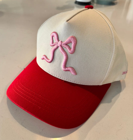 Pink Bow Cap