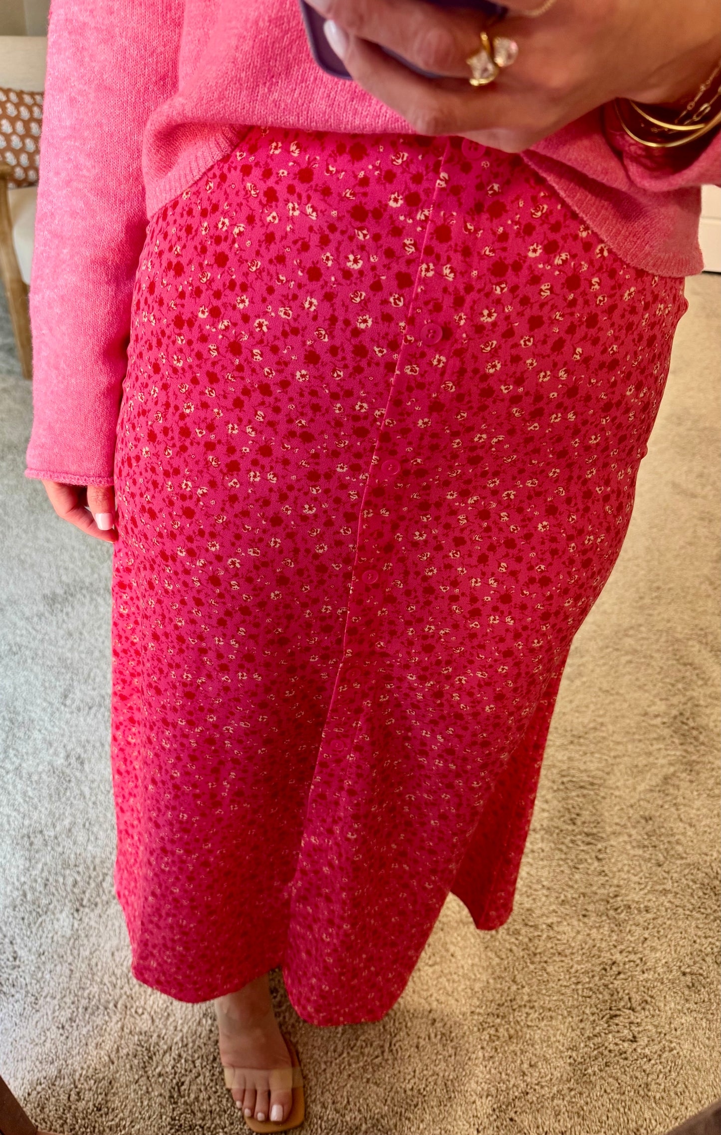 Betsy Floral Skirt/FINAL SALE