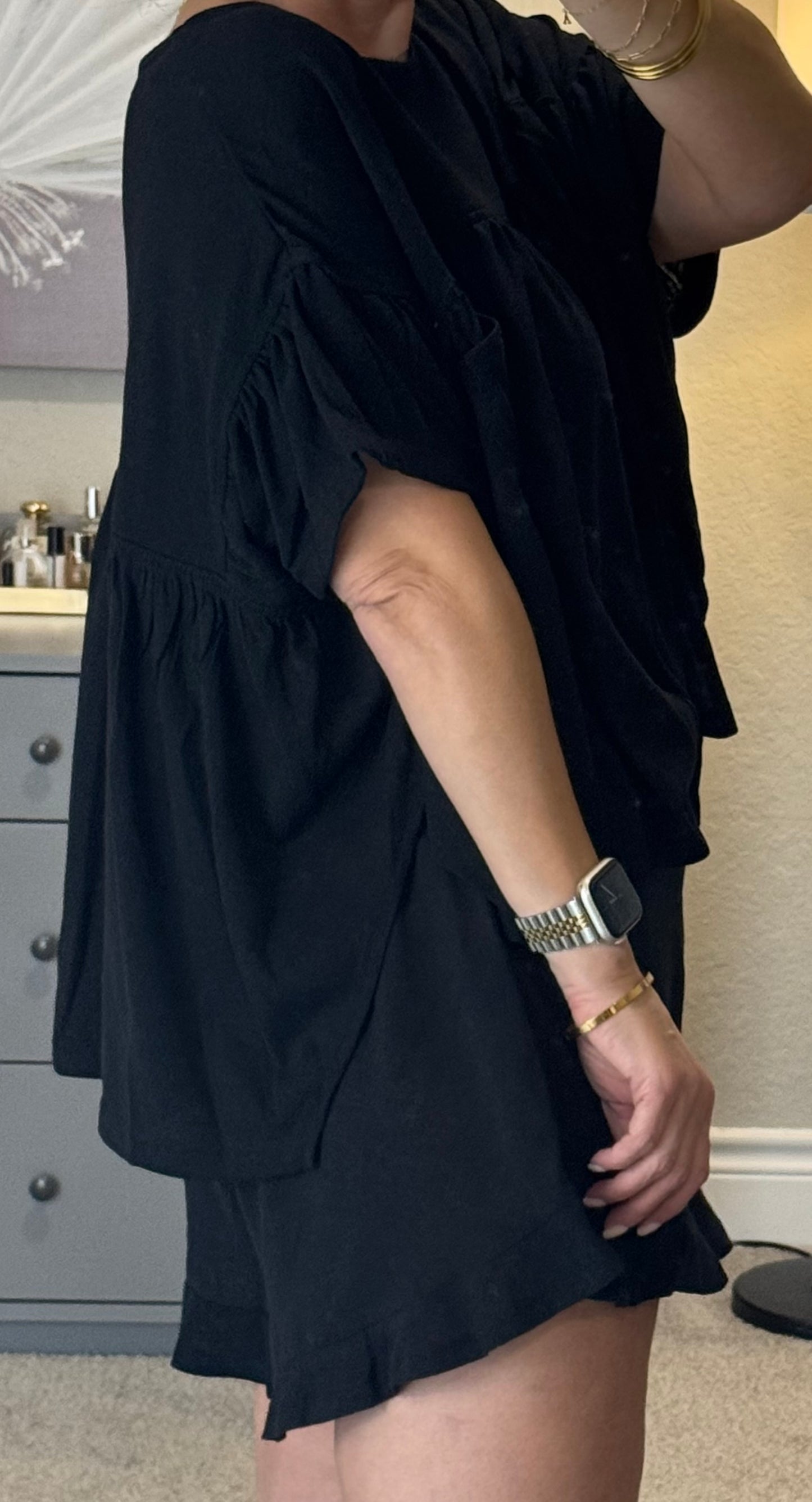 Sirena Slub Top and Flowy Shorts Set/FINAL SALE