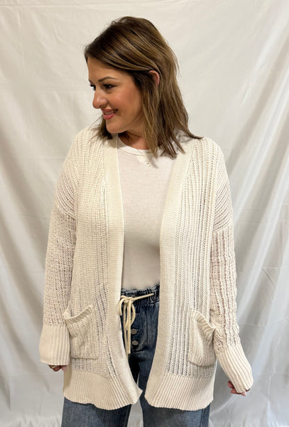Haven Longline Open Knit Cardigan