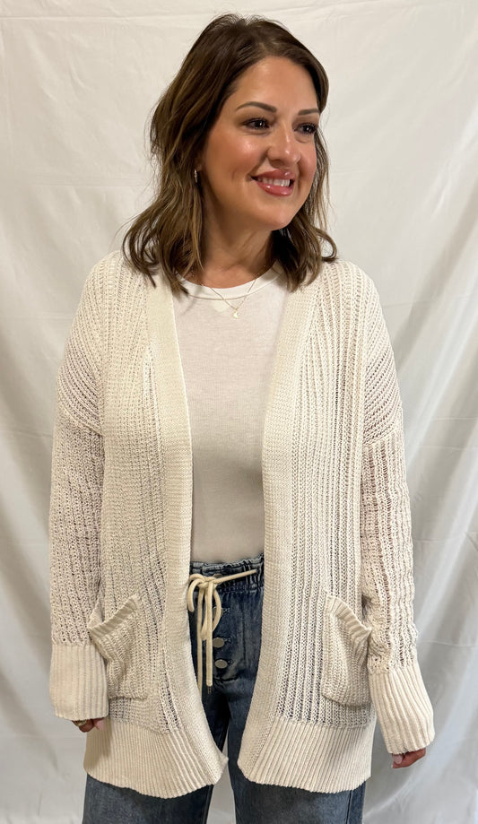 Haven Longline Open Knit Cardigan