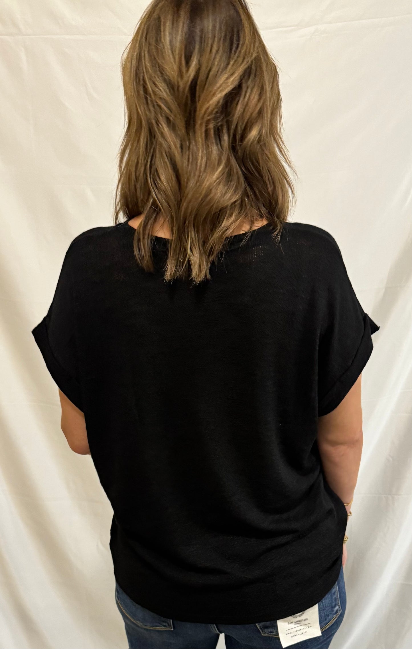 Emery Slub Tee/Black
