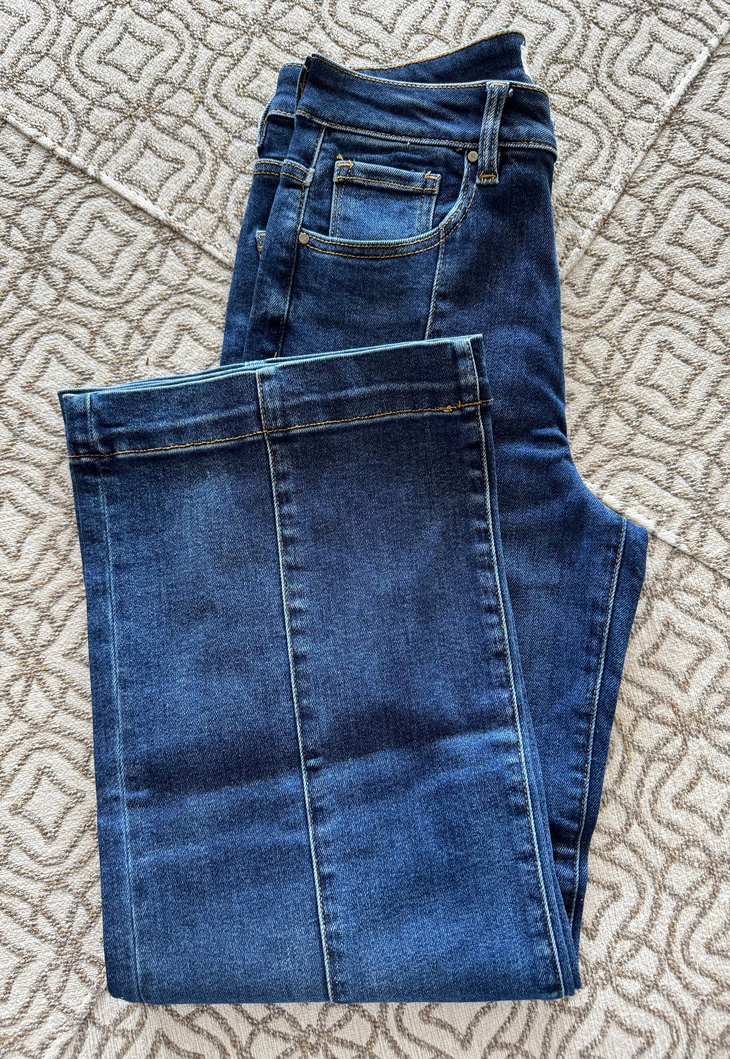 Kasey High Rise Crop Wide Jeans