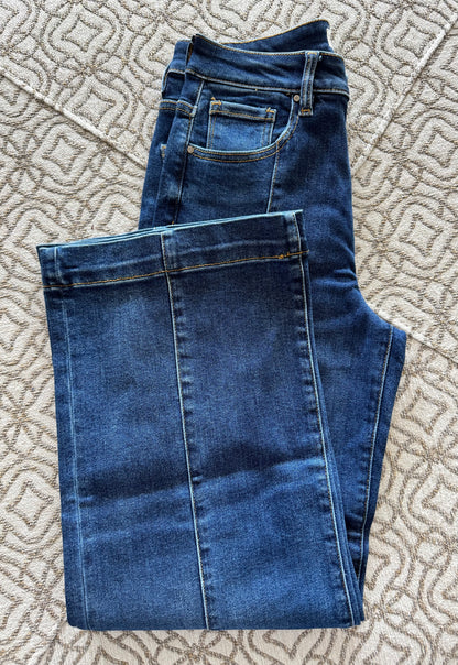 Kasey High Rise Crop Wide Jeans