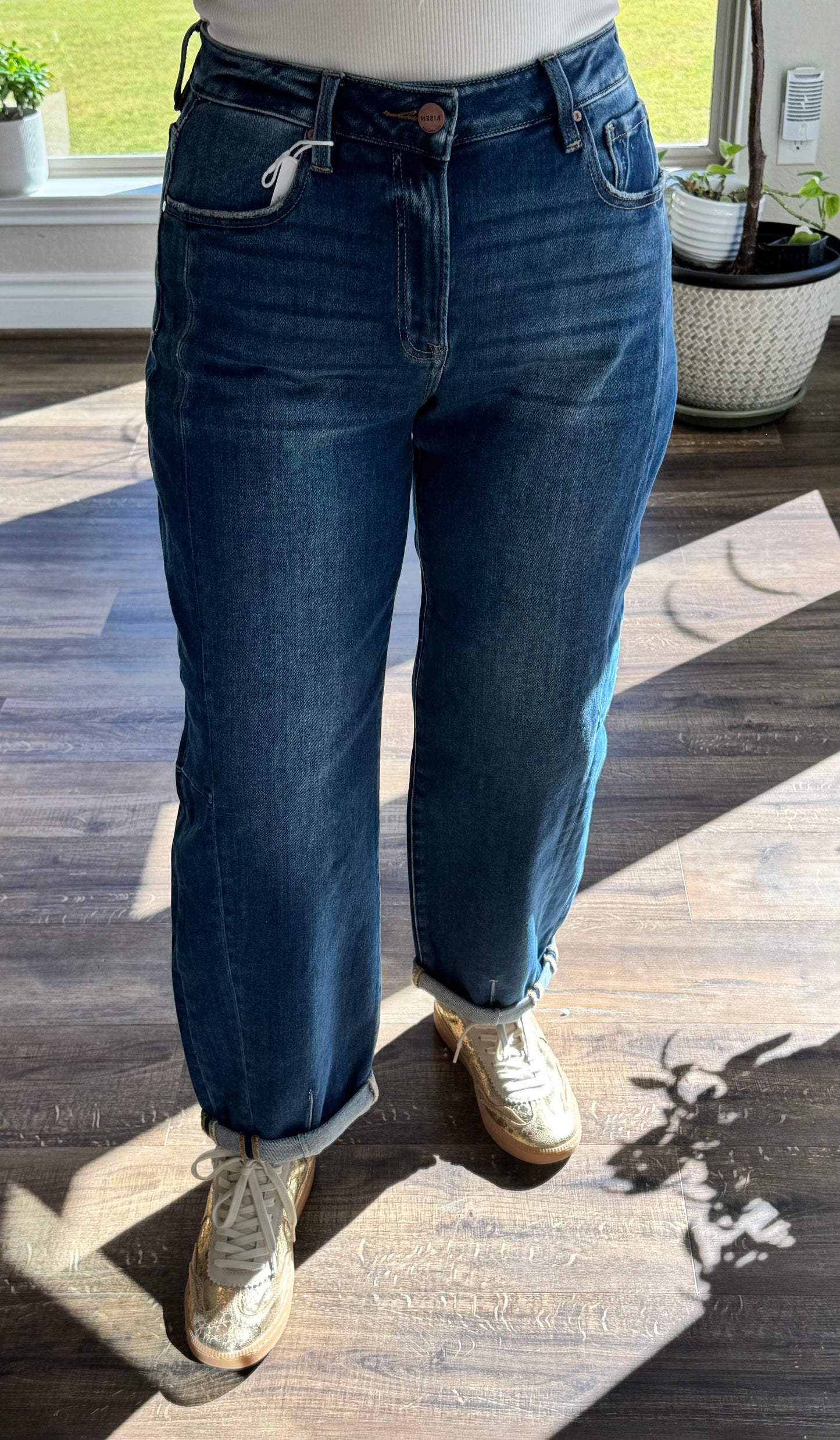 Easy High Rise Barrel Jeans