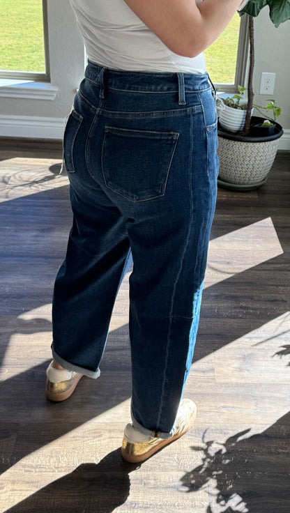 Easy High Rise Barrel Jeans