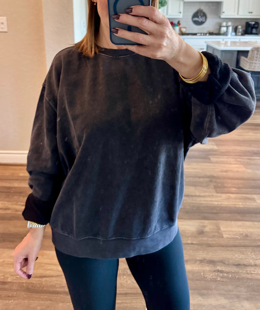 Cozy Relaxed Crew Neck Sweatshirt