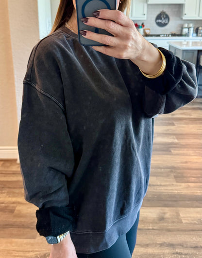 Cozy Relaxed Crew Neck Sweatshirt