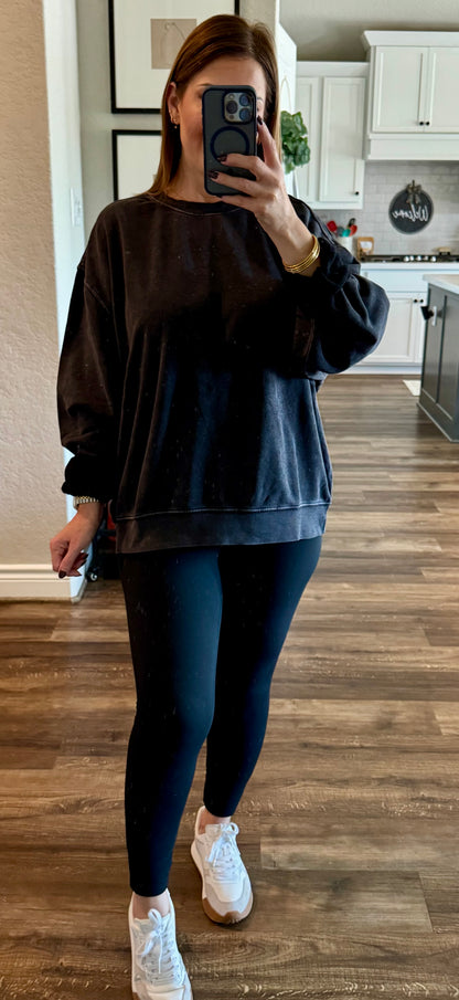 Cozy Relaxed Crew Neck Sweatshirt