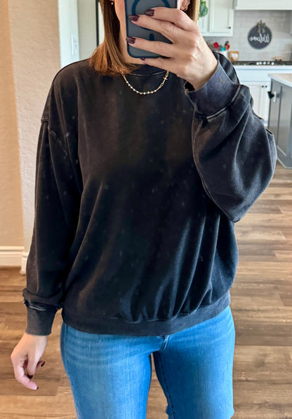 Cozy Relaxed Crew Neck Sweatshirt