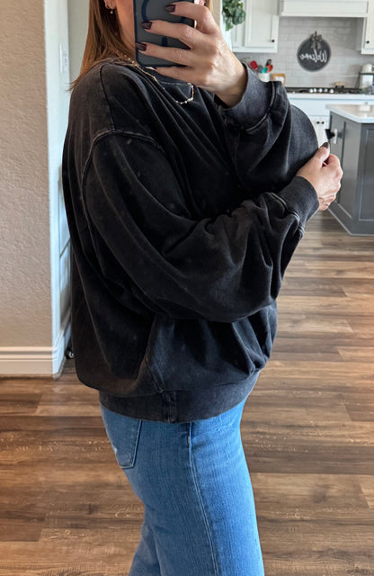 Cozy Relaxed Crew Neck Sweatshirt