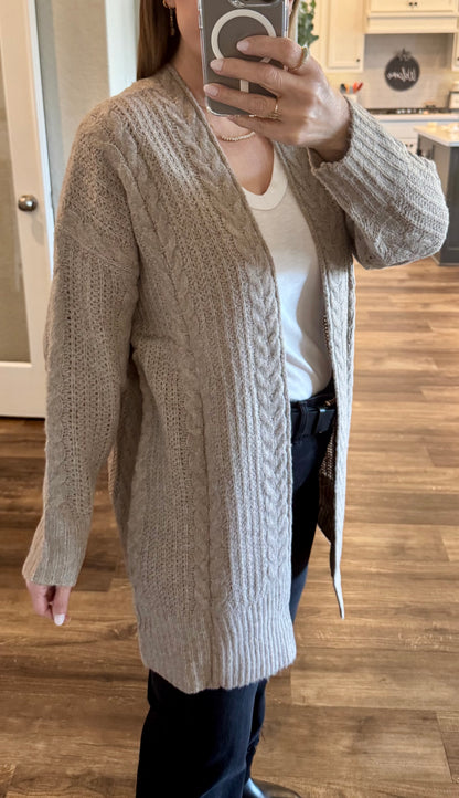 Crochet Long Cardigan