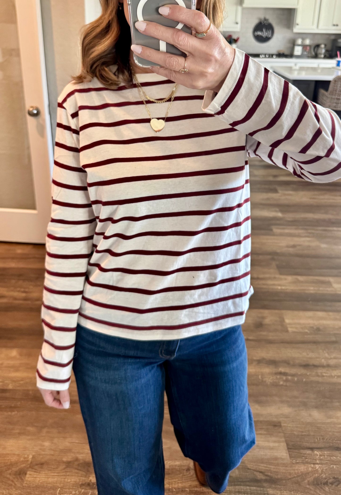 Mica Long Sleeve Stripe Tee