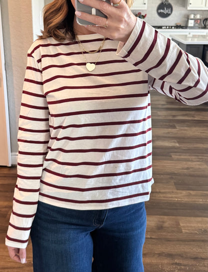 Mica Long Sleeve Stripe Tee