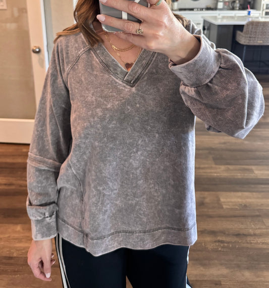 Weekend Wash Long Sleeve Knit Top