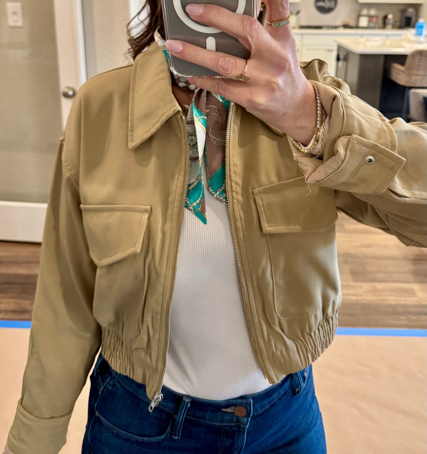 Buster Cropped Zip-Up Jacket