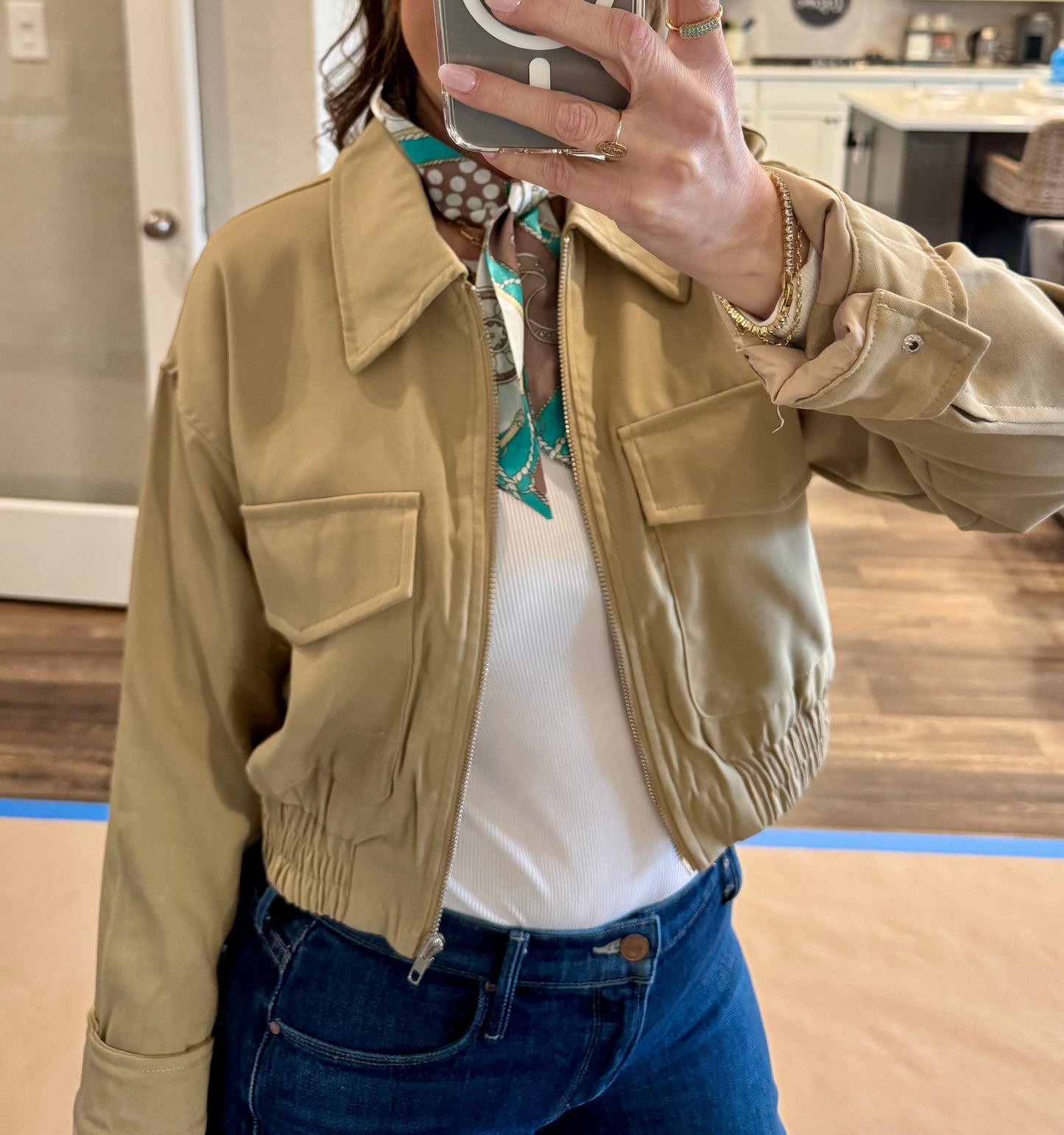 Buster Cropped Zip-Up Jacket