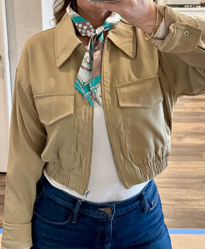 Buster Cropped Zip-Up Jacket