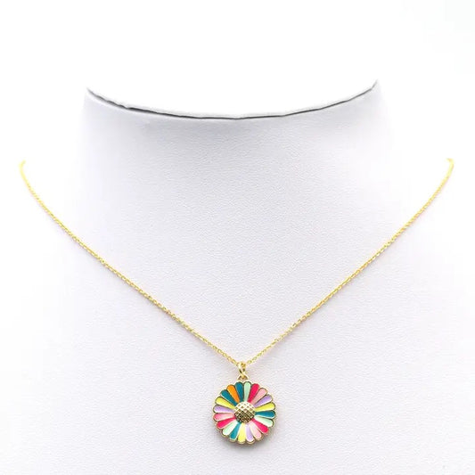 Colorful Enamel Daisy Flower Charm