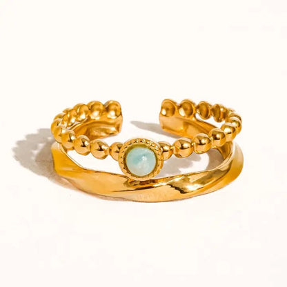 Lindy Layered Stone Ring