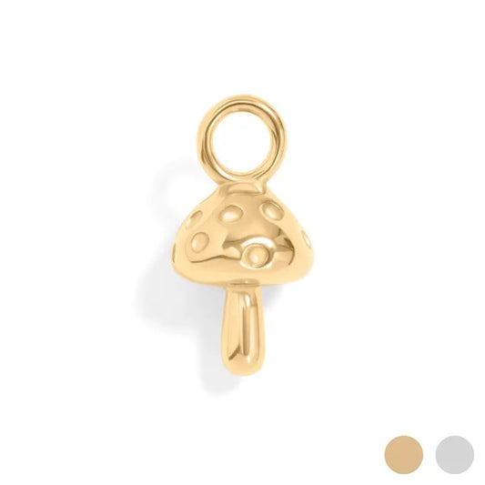 Gold Mushroom Charm