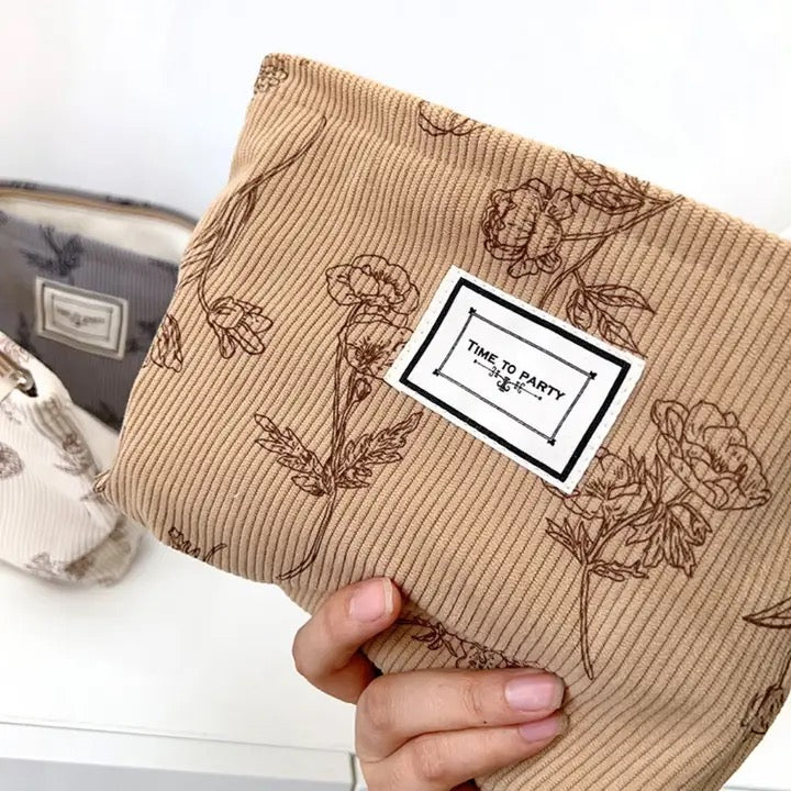 Floral Corduroy Bag