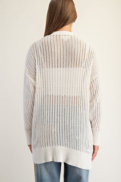 Haven Longline Open Knit Cardigan