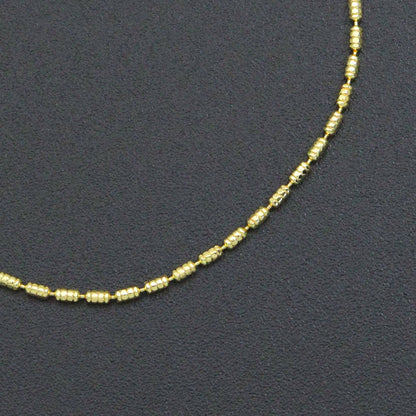 Gold Dainty Bar Link Chain Adjustable Necklace