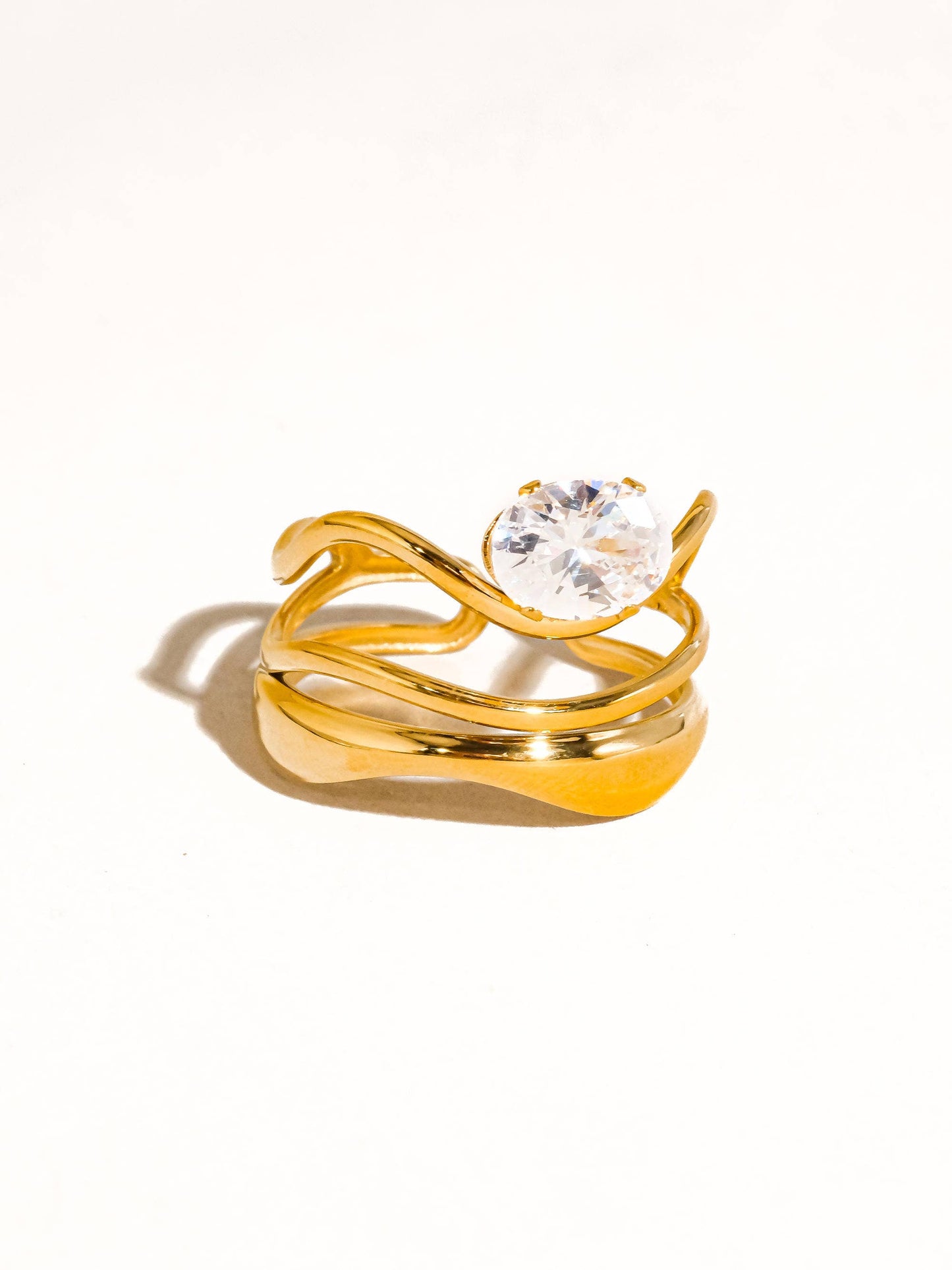Gloire Abstract CZ Ring