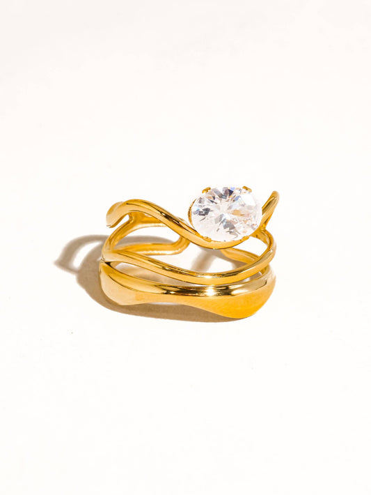 Gloire Abstract CZ Ring