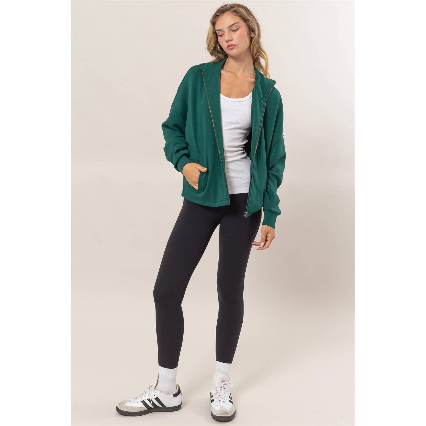 Holly High Neck Zip-Up Jacket